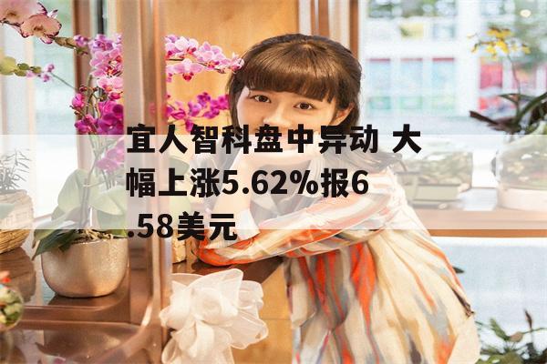 宜人智科盘中异动 大幅上涨5.62%报6.58美元