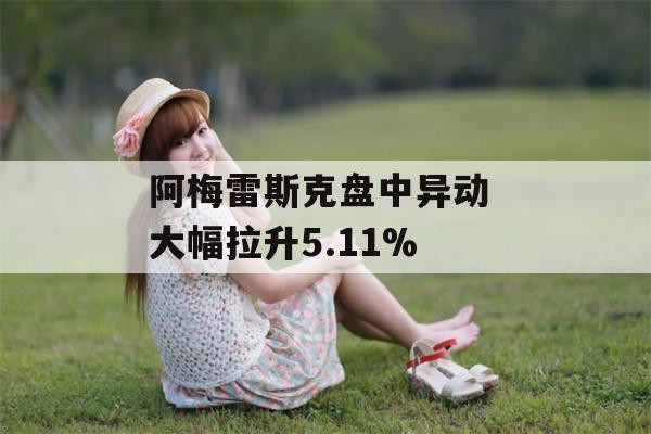 阿梅雷斯克盘中异动 大幅拉升5.11%