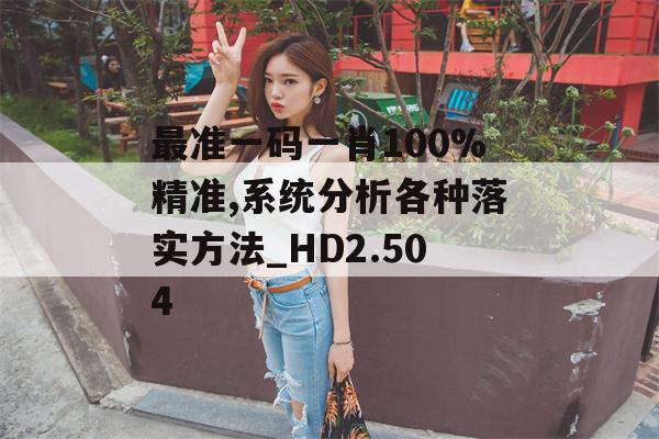 最准一码一肖100%精准,系统分析各种落实方法_HD2.504