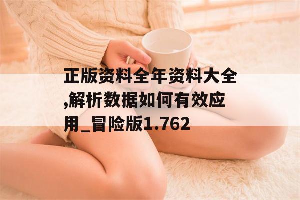 正版资料全年资料大全,解析数据如何有效应用_冒险版1.762