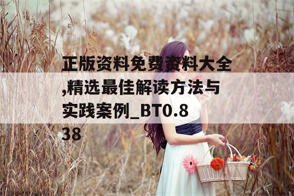 正版资料免费资料大全,精选最佳解读方法与实践案例_BT0.838