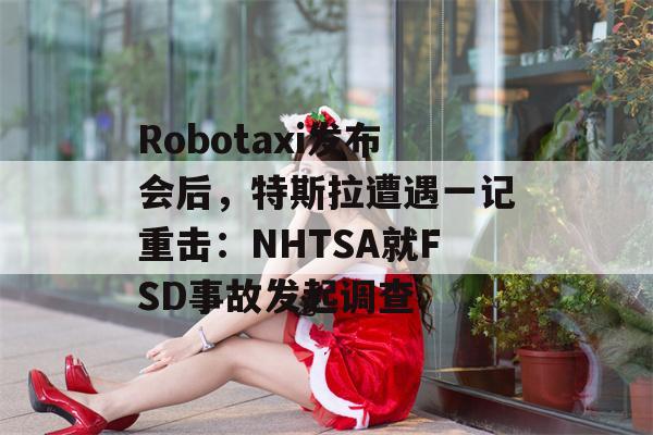 Robotaxi发布会后，特斯拉遭遇一记重击：NHTSA就FSD事故发起调查