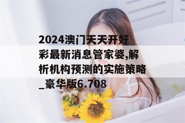 2024澳门天天开好彩最新消息管家婆,解析机构预测的实施策略_豪华版6.708