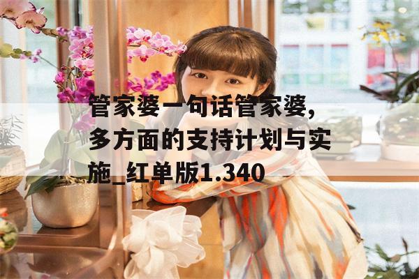 管家婆一句话管家婆,多方面的支持计划与实施_红单版1.340