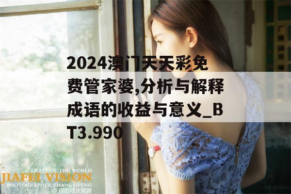 2024澳门天天彩免费管家婆,分析与解释成语的收益与意义_BT3.990