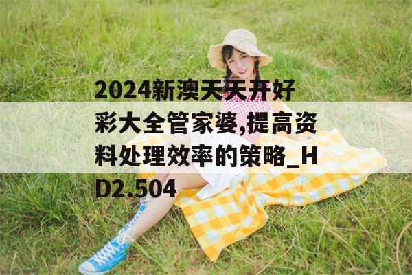 2024新澳天天开好彩大全管家婆,提高资料处理效率的策略_HD2.504