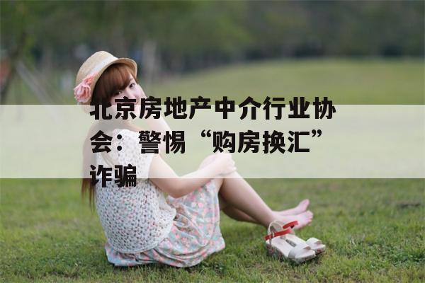 北京房地产中介行业协会：警惕“购房换汇”诈骗