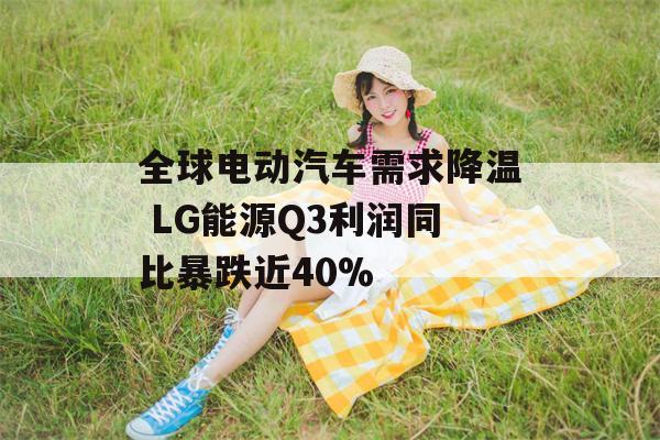 全球电动汽车需求降温 LG能源Q3利润同比暴跌近40%