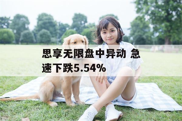 思享无限盘中异动 急速下跌5.54%