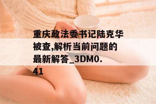 重庆政法委书记陆克华被查,解析当前问题的最新解答_3DM0.41