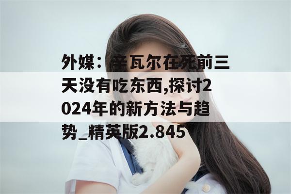 外媒：辛瓦尔在死前三天没有吃东西,探讨2024年的新方法与趋势_精英版2.845